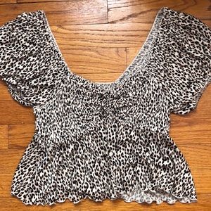 Cheetah print top from urban!